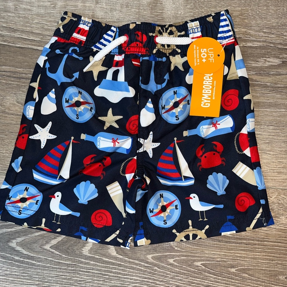 Gymboree Kids Swim Trunks - Navy, Red, Blue NWT